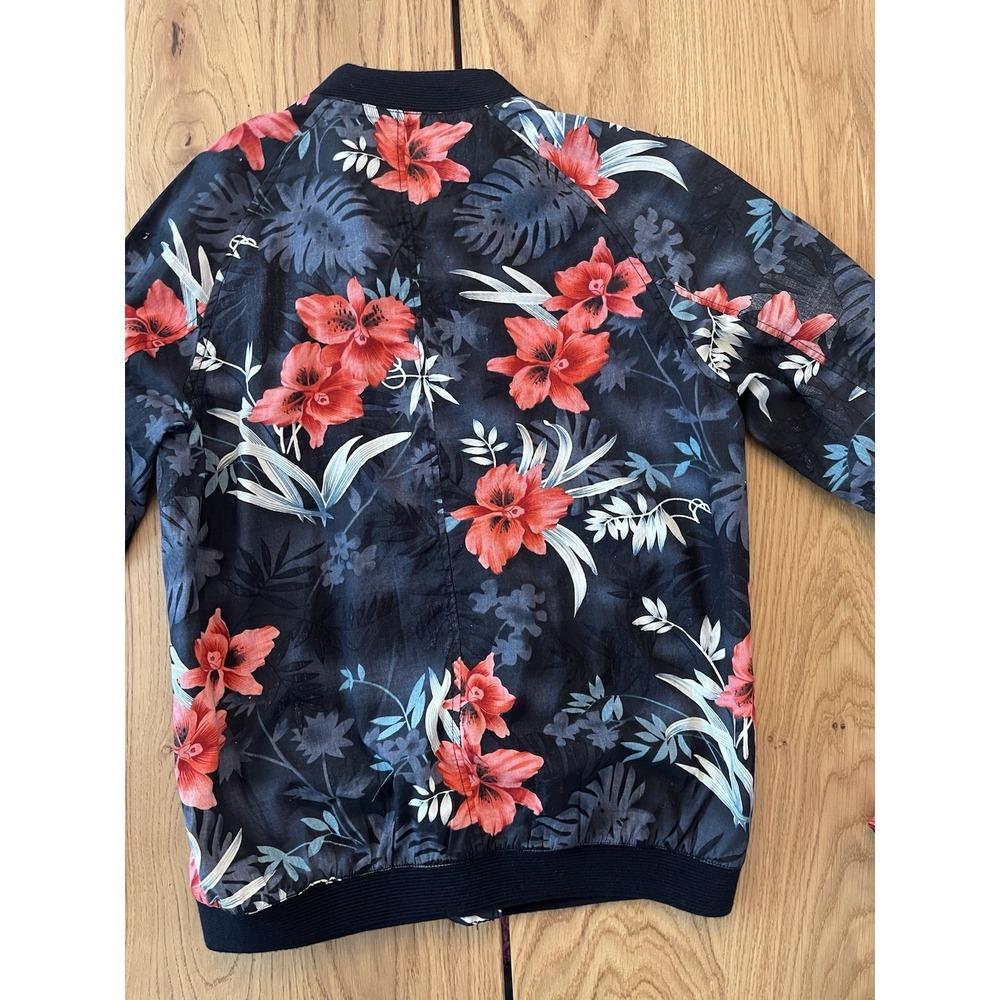 Scotch & Soda Light Weight Bomber Jacket Men's Floral Medium Summer Vibes - Picture 3 of 8